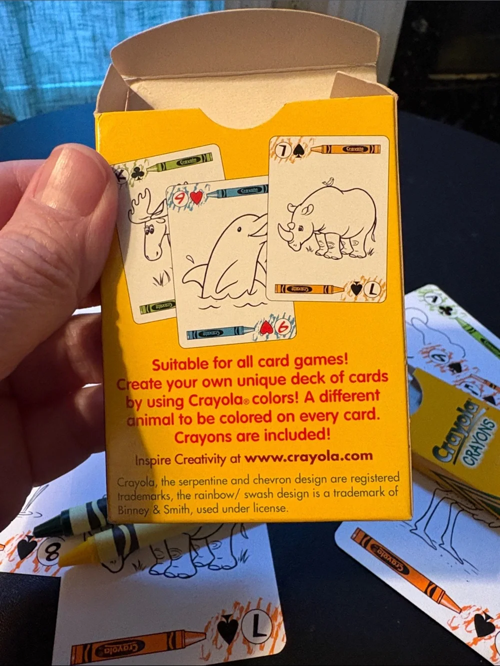 Crayola Colorable Playing Cards - Yellow